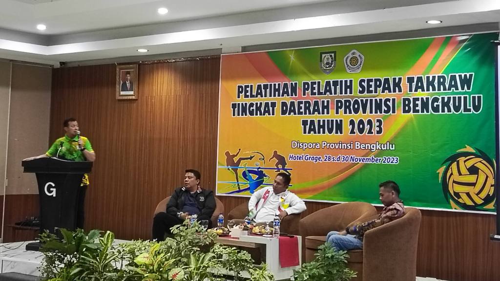 Dispora Provinsi Bengkulu Gelar Pelatihan Pelatih Sepak Takraw
