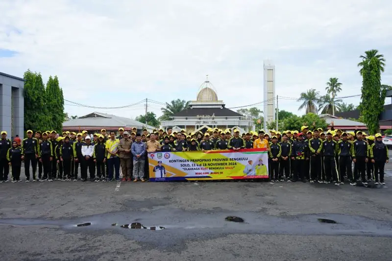 Pelepasan Kontingen Bengkulu untuk Prapopnas Solo